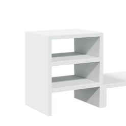 vidaXL Electrónica-Soporte monitor organizador escritorio madera ingeniería