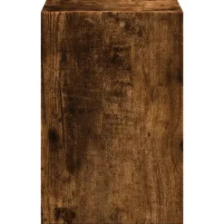 vidaXL Soporte monitor organizador escritorio madera Roble ahumado Hot