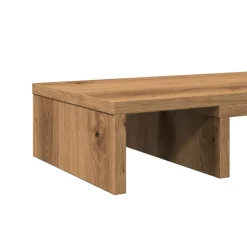 vidaXL Electrónica-Soporte pantalla ajustable madera artisian 60x24x10,5 cm