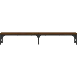 vidaXL Electrónica-Soporte pantalla madera ingeniería marrón roble 105x23x15,5 cm