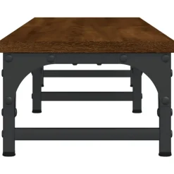 vidaXL Electrónica-Soporte pantalla madera ingeniería marrón roble 105x23x15,5 cm
