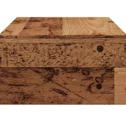 vidaXL Soporte pantalla madera contrachapada madera vieja 42x24x13 cm Madera antigua Hot