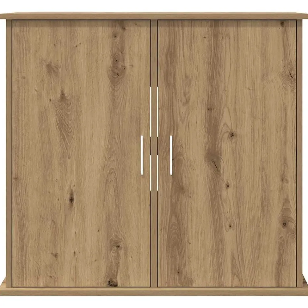 vidaXL Productos Para Mascotas-Soporte para acuario de roble artesanal, 81 x 36 x 73 cm, madera de ingeniería