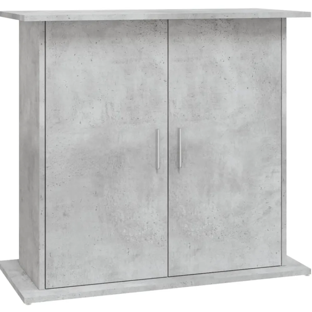 vidaXL Soporte para acuario de hormigón gris 81x36x73 cm de madera sintética Gris hormigón Hot