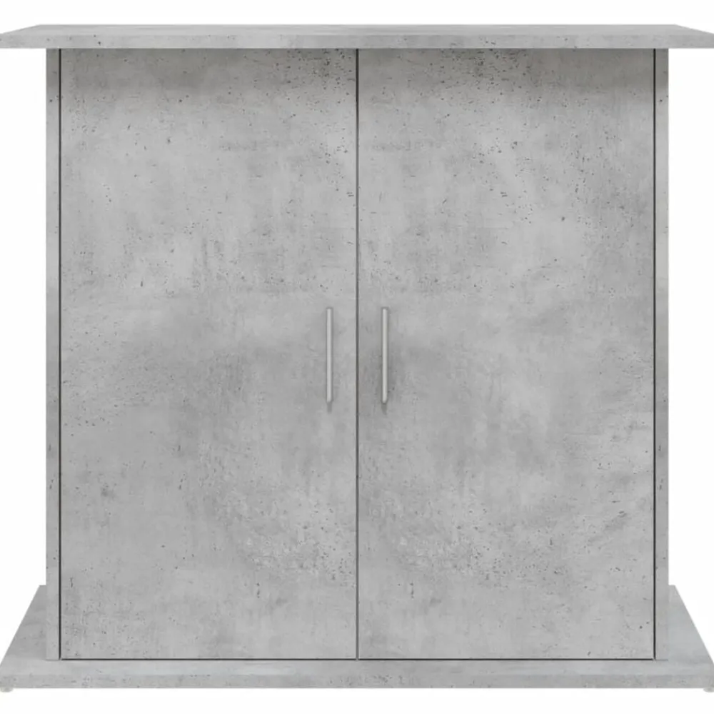 vidaXL Soporte para acuario de hormigón gris 81x36x73 cm de madera sintética Gris hormigón Hot