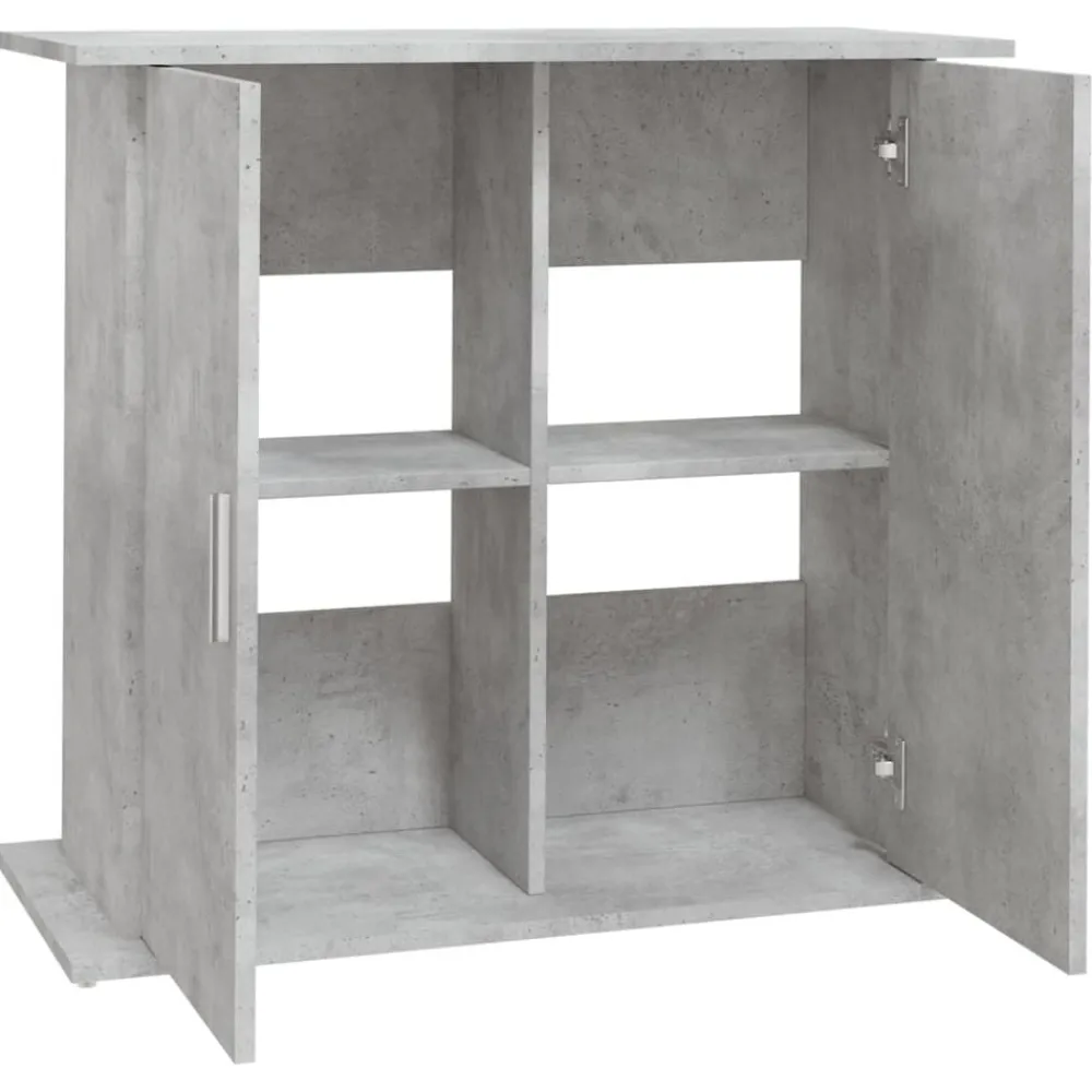 vidaXL Soporte para acuario de hormigón gris 81x36x73 cm de madera sintética Gris hormigón Hot