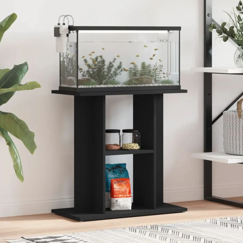 vidaXL Productos Para Mascotas-Soporte para acuario madera de ingeniería 60x30x60 cm
