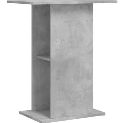 vidaXL Soporte para acuario de hormigón gris 60,5x36x72,5 cm de madera sintética Gris hormig&oacute;n Discount