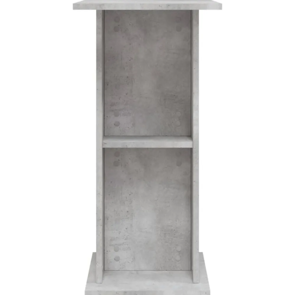 vidaXL Soporte para acuario de hormigón gris 60,5x36x72,5 cm de madera sintética Gris hormigón Discount