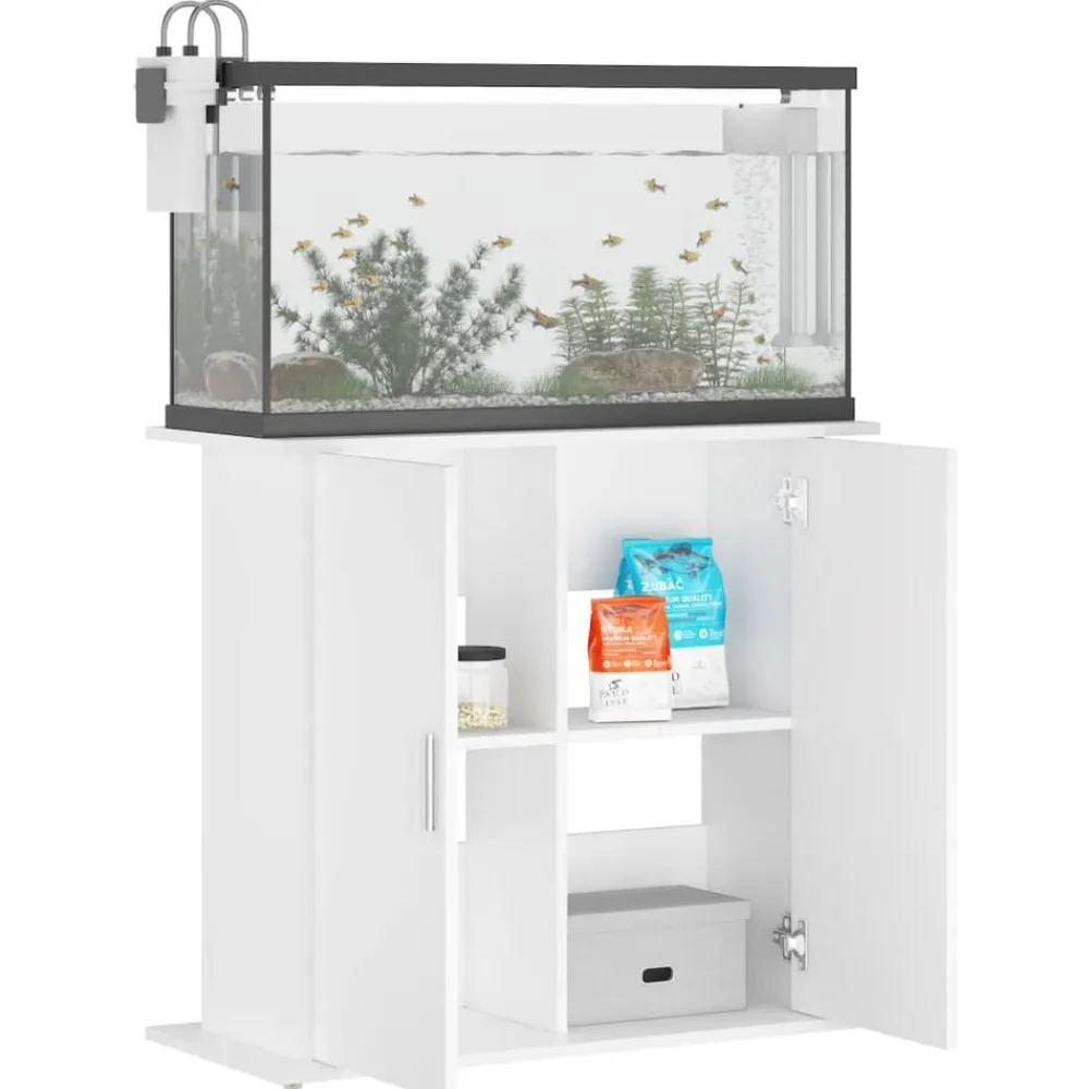 vidaXL Productos Para Mascotas-Soporte para acuario madera de ingeniería 81x36x73 cm