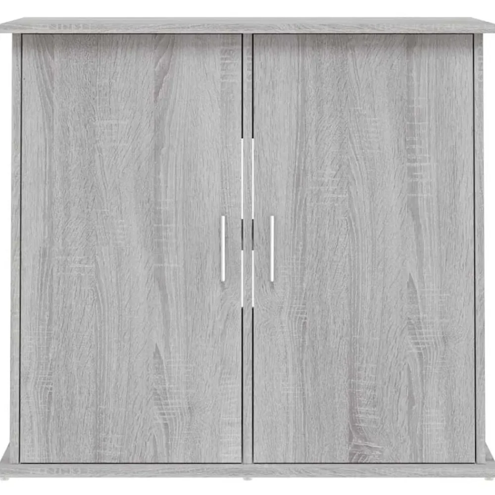 vidaXL Soporte para acuario madera ingeniería 81x36x73 cm Gris sonoma Best