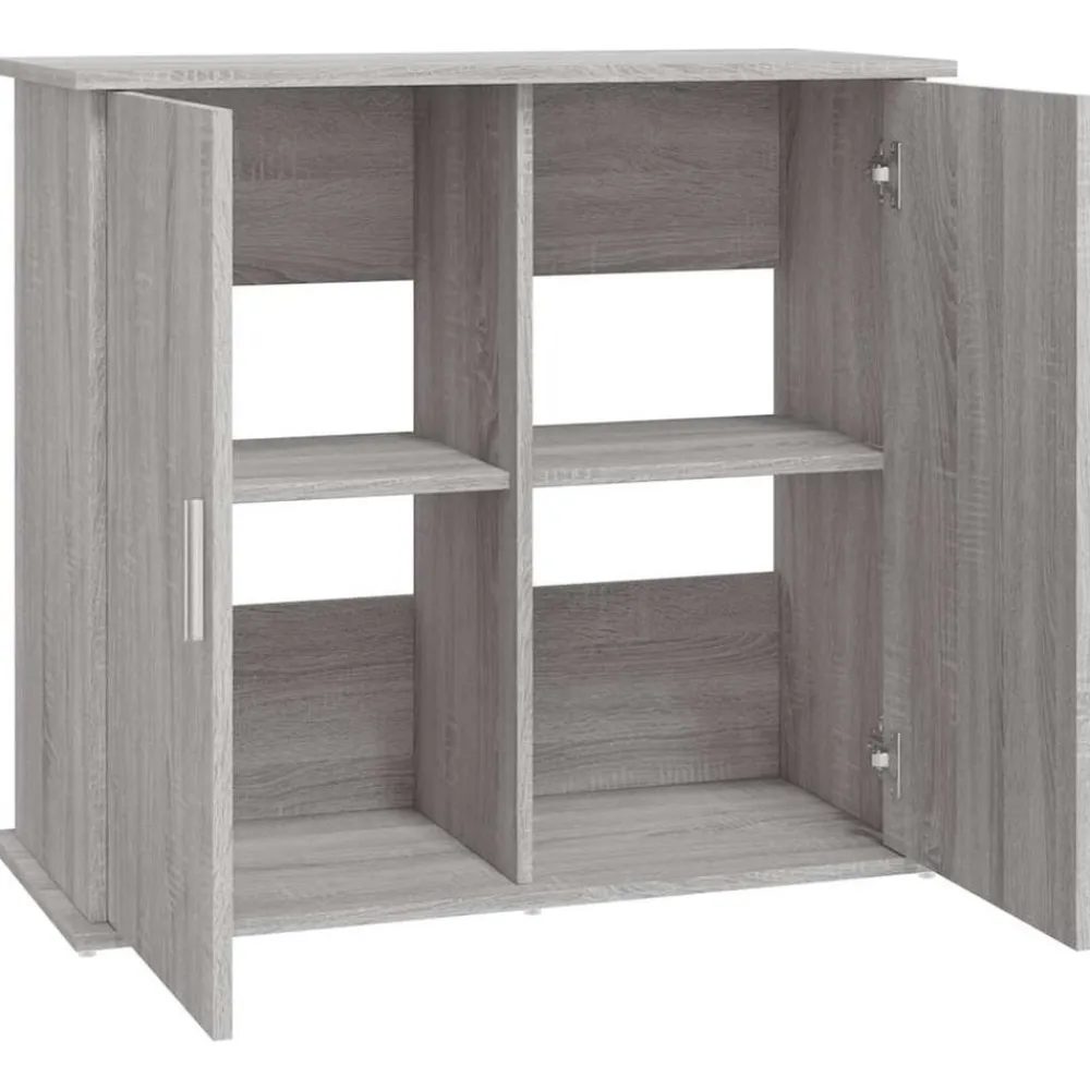 vidaXL Soporte para acuario madera ingeniería 81x36x73 cm Gris sonoma Best