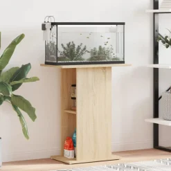 vidaXL Productos Para Mascotas-Soporte para acuario de 60,5x36x72,5 cm de madera de ingeniería