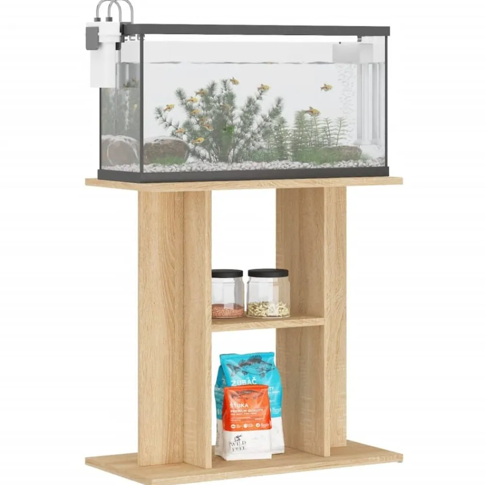 vidaXL Productos Para Mascotas-Soporte para acuario madera ingeniería 60x30x60 cm