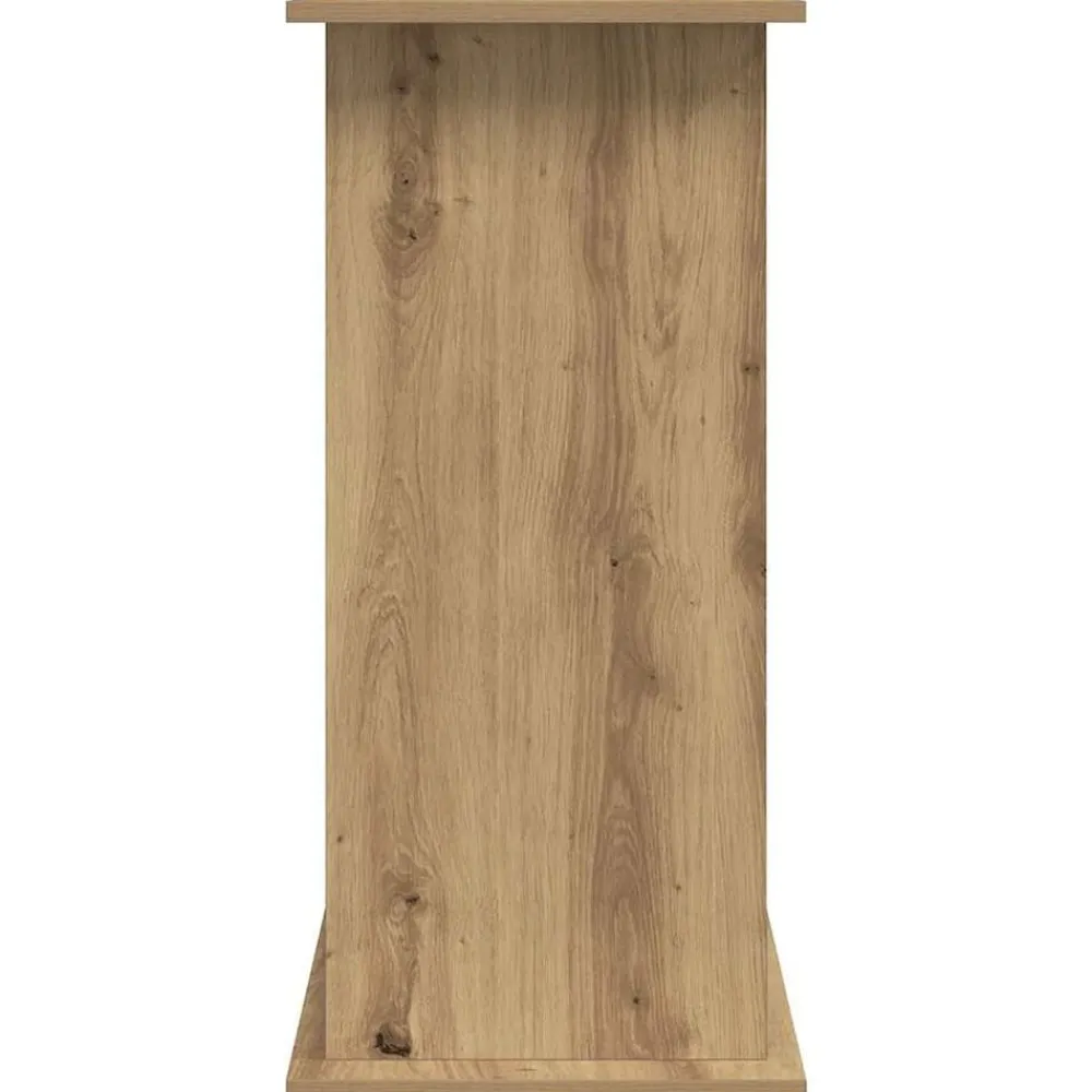 vidaXL Productos Para Mascotas-Soporte para acuario de roble artesanal, 81 x 36 x 73 cm, madera de ingeniería