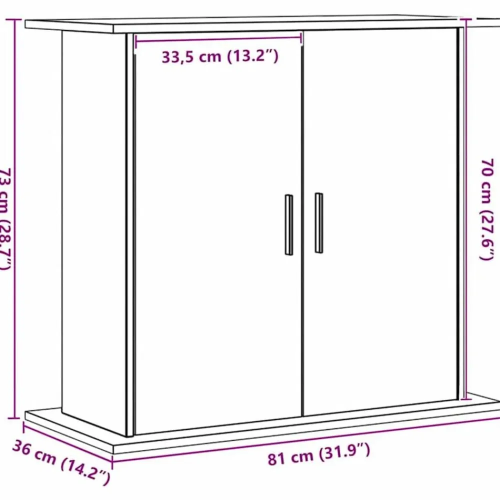 vidaXL Productos Para Mascotas-Soporte para acuario de roble artesanal, 81 x 36 x 73 cm, madera de ingeniería