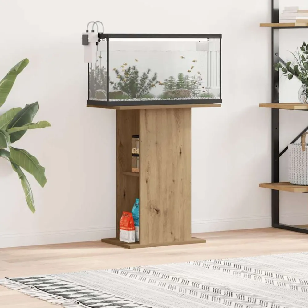vidaXL Soporte para acuario de roble artesanal, 36 x 60,5 x 72,5 cm, madera de ingeniería Roble artisan Sale