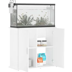 vidaXL Soporte para acuario madera de ingeniería 81x36x73 cm Blanco Hot