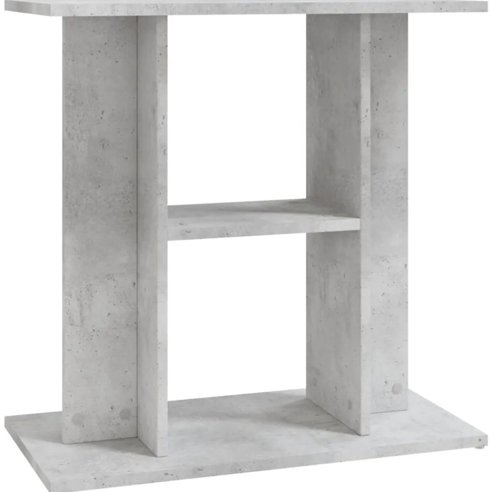 vidaXL Productos Para Mascotas-Soporte para acuario de hormigón gris 60x30x60 cm de madera sintética