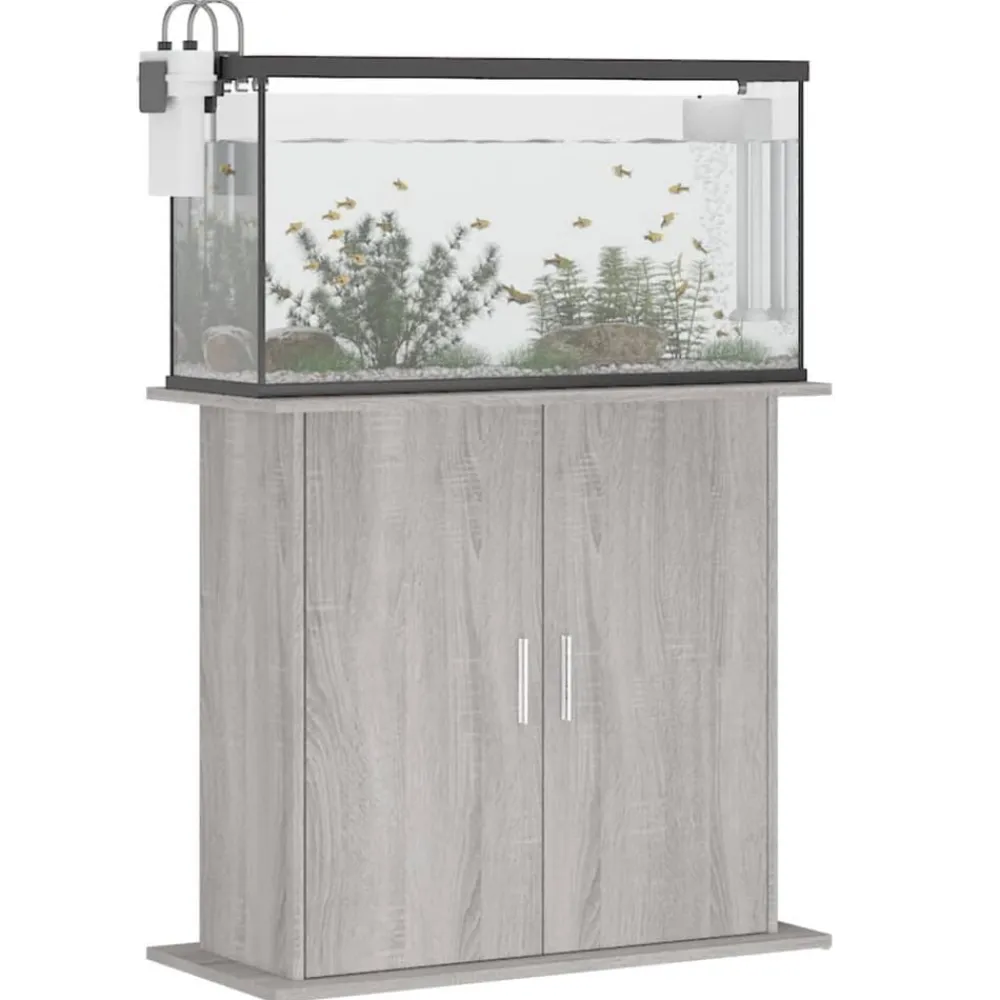 vidaXL Productos Para Mascotas-Soporte para acuario madera ingeniería 81x36x73 cm