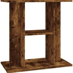 vidaXL Soporte para acuario de 60x30x60 cm de madera de ingeniería Roble ahumado Discount