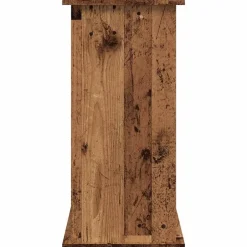 vidaXL Soporte para acuario madera ingeniería envejecida 81x36x73 cm Madera antigua New