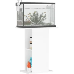 vidaXL Soporte para acuario madera de ingeniería 60,5x36x72,5cm Blanco Hot