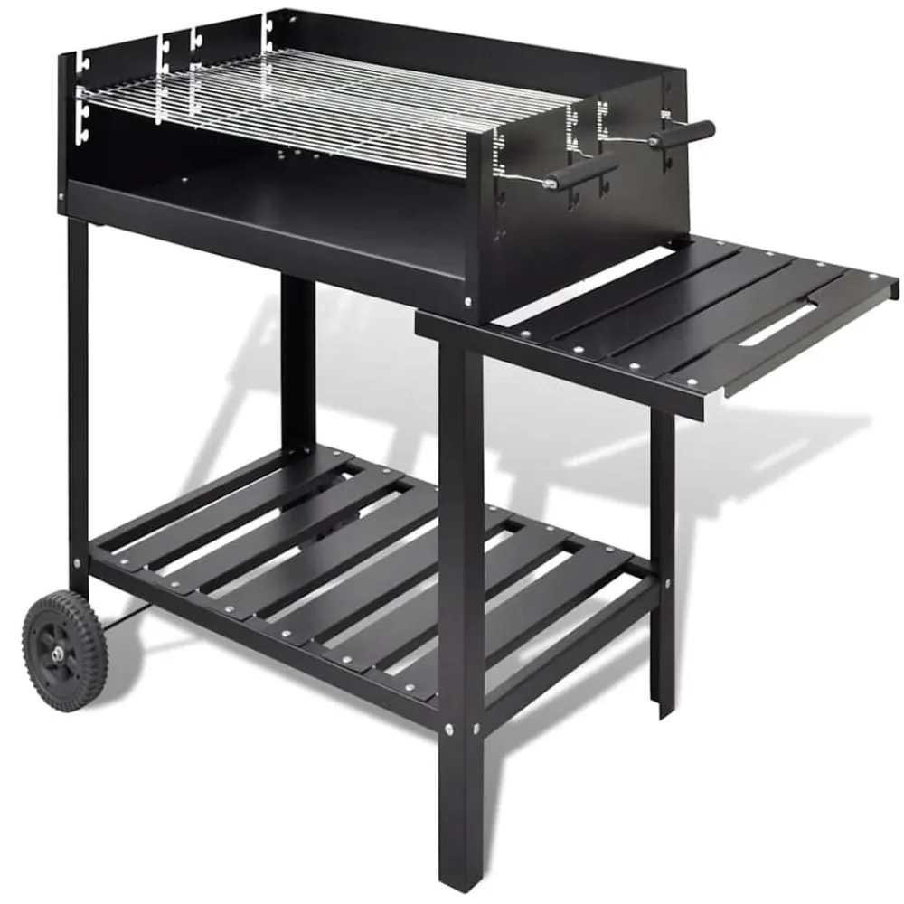 vidaXL Soporte para barbacoa de carbón con 2 ruedas Clearance