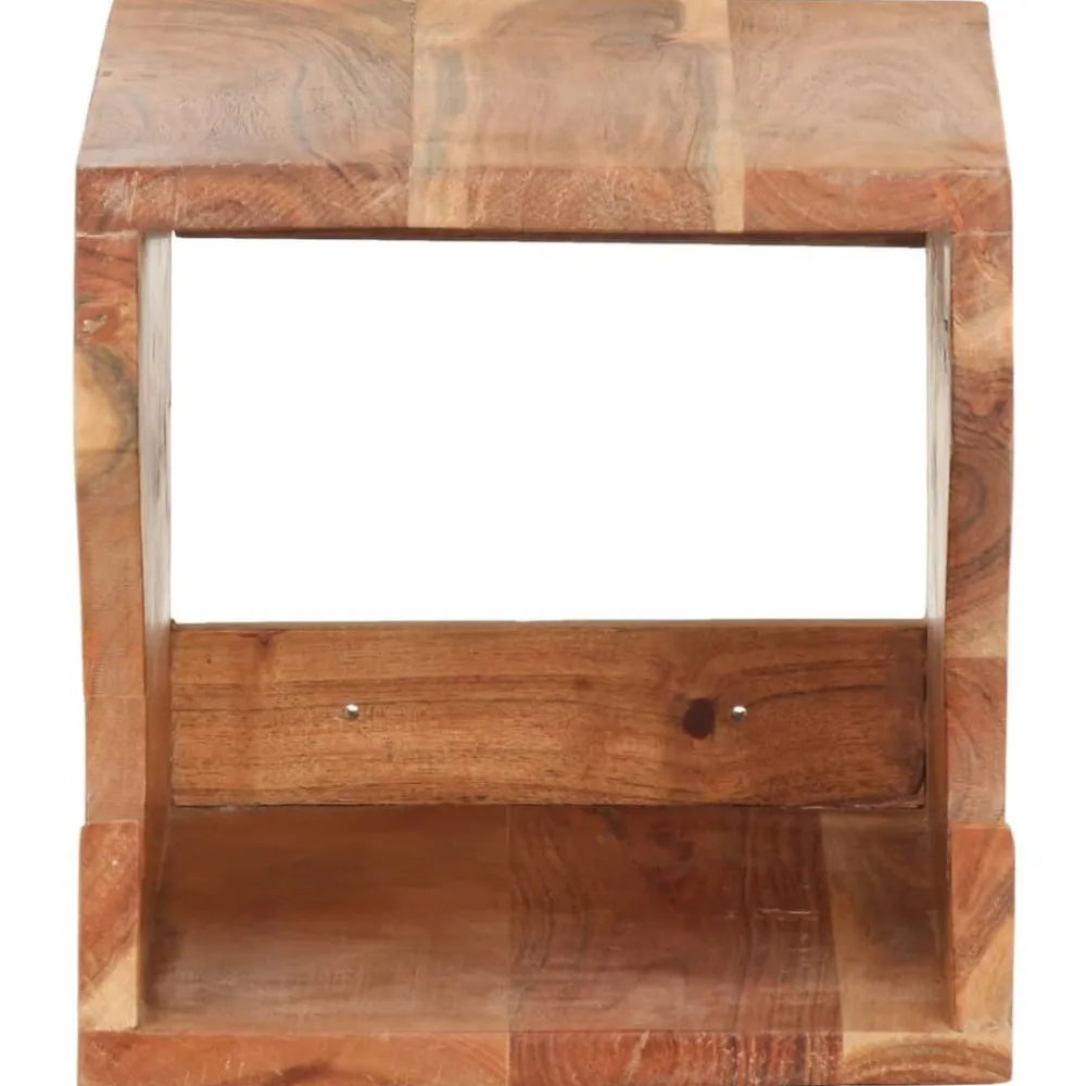 vidaXL Soporte para bicicletas de pared madera de acacia 35x25x25 cm Outlet