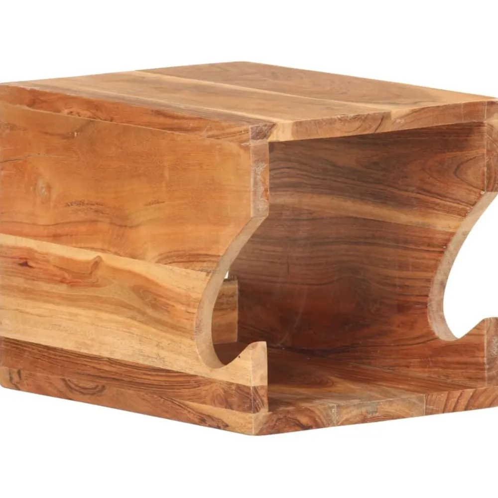 vidaXL Soporte para bicicletas de pared madera de acacia 35x25x25 cm Outlet