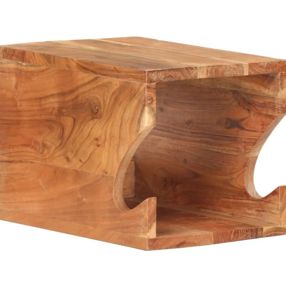 vidaXL Soporte para bicicletas de pared madera de acacia 35x25x25 cm Outlet