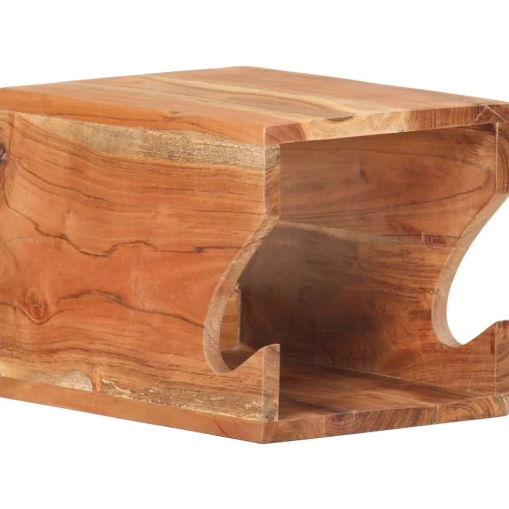 vidaXL Soporte para bicicletas de pared madera de acacia 35x25x25 cm Outlet