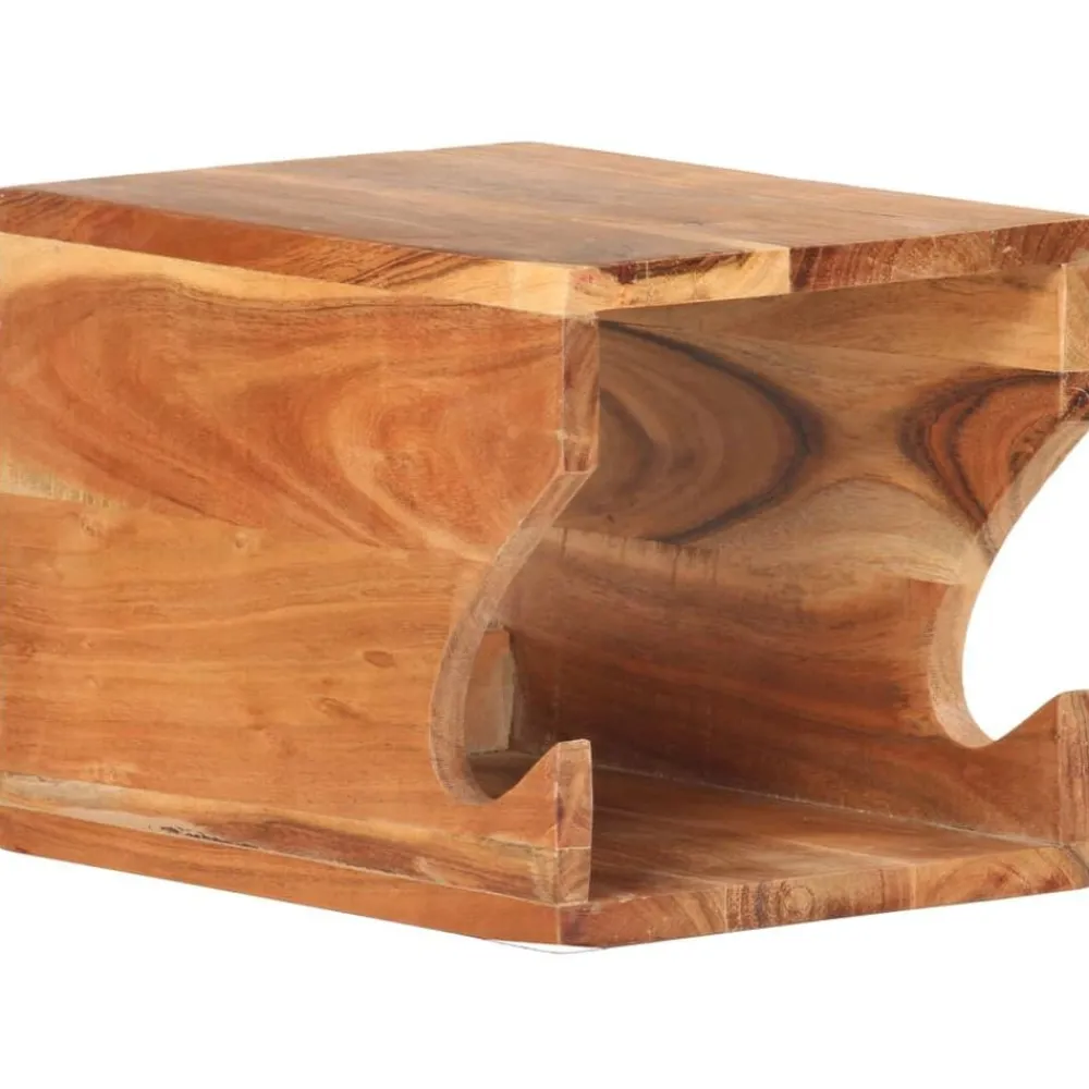 vidaXL Soporte para bicicletas de pared madera de acacia 35x25x25 cm Outlet