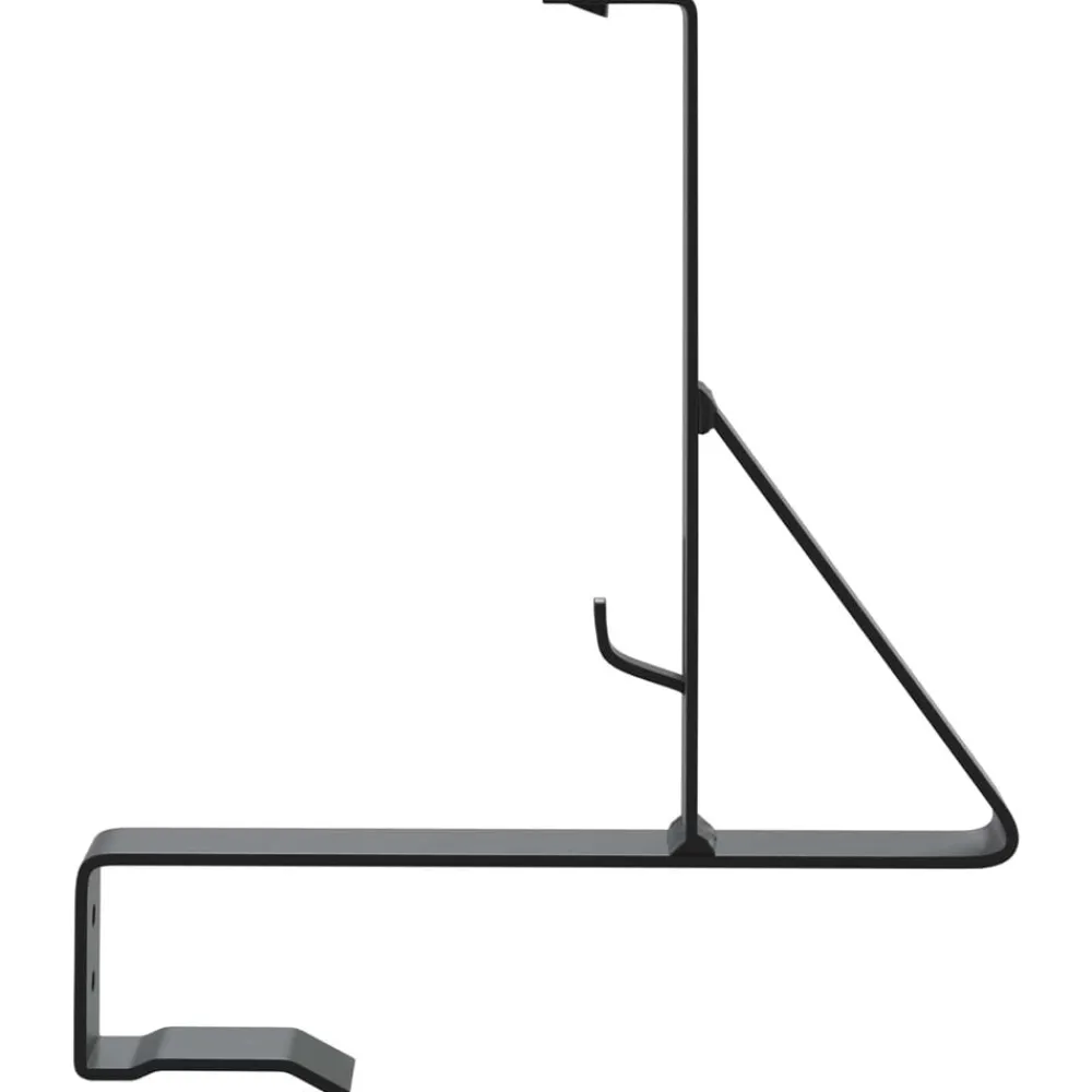 vidaXL Soporte para Guardia de Nieve 29,5 x 3 x 34,5 cm Acero Negro Clearance