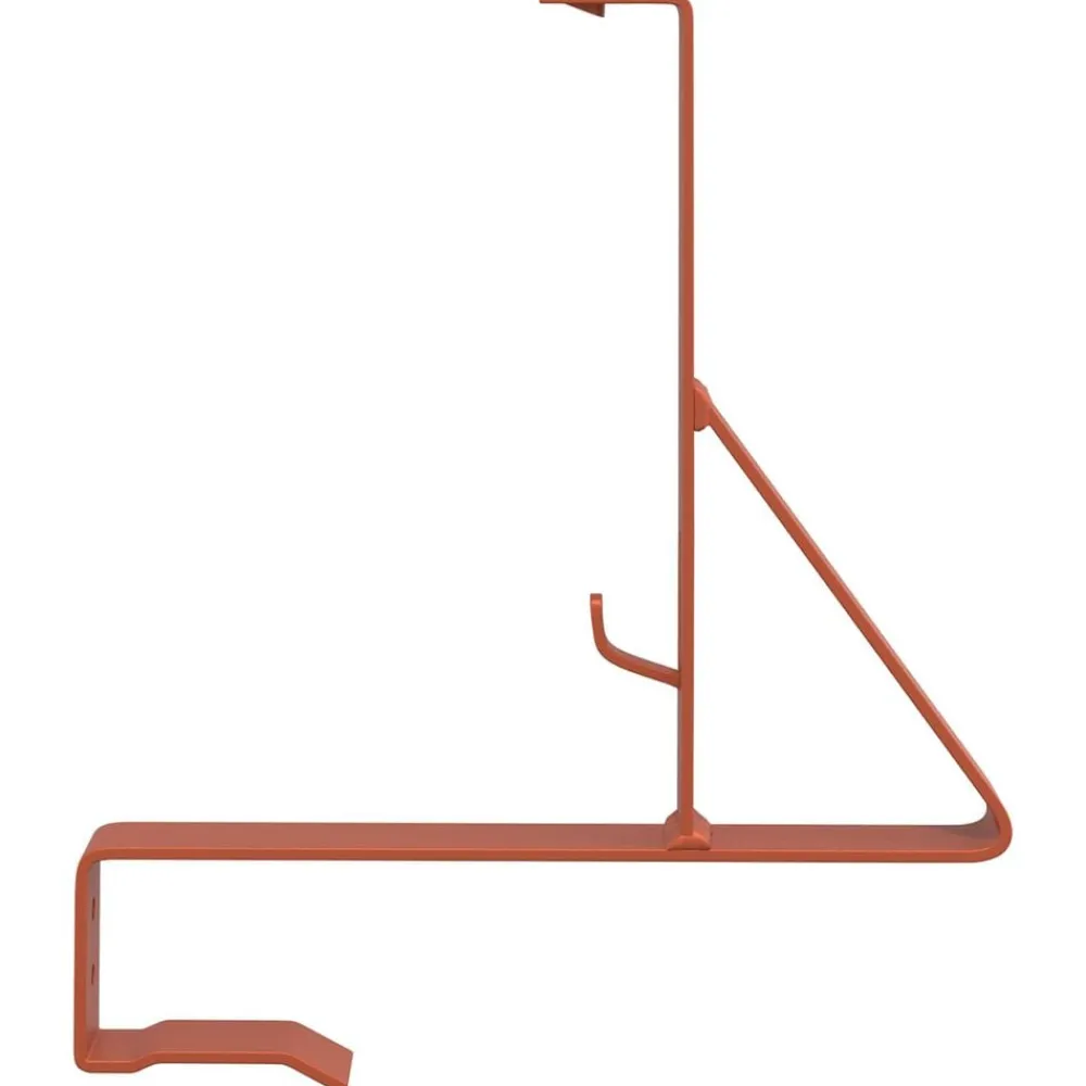 vidaXL Soporte para Guardia de Nieve 29,5 x 3 x 34,5 cm Acero Rojo New
