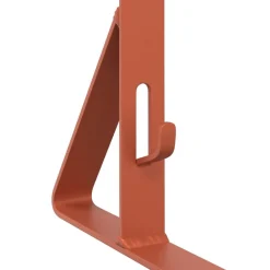 vidaXL Soporte para Guardia de Nieve 29,5 x 3 x 34,5 cm Acero Rojo New