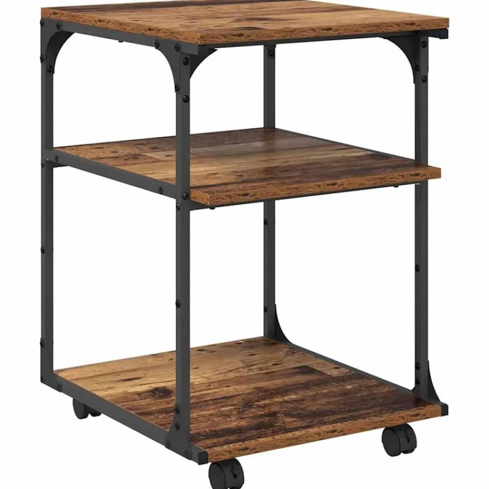 vidaXL Soporte para Impresora 43 x 48 x 64 cm Madera vieja Online