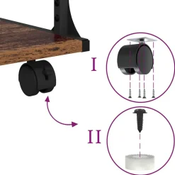 vidaXL Soporte para Impresora 43 x 48 x 64 cm Madera vieja Online