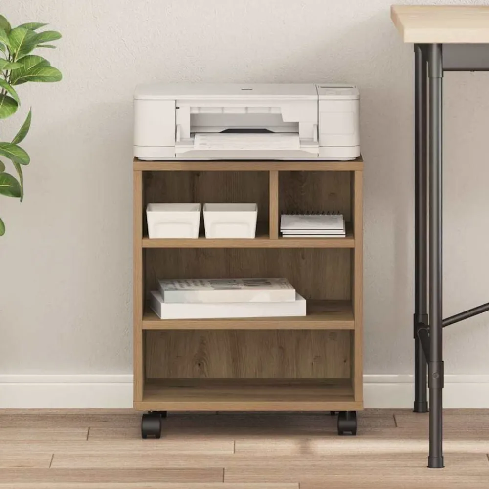 vidaXL Electrónica-Soporte para Impresora 41 x 32 x 48 cm
