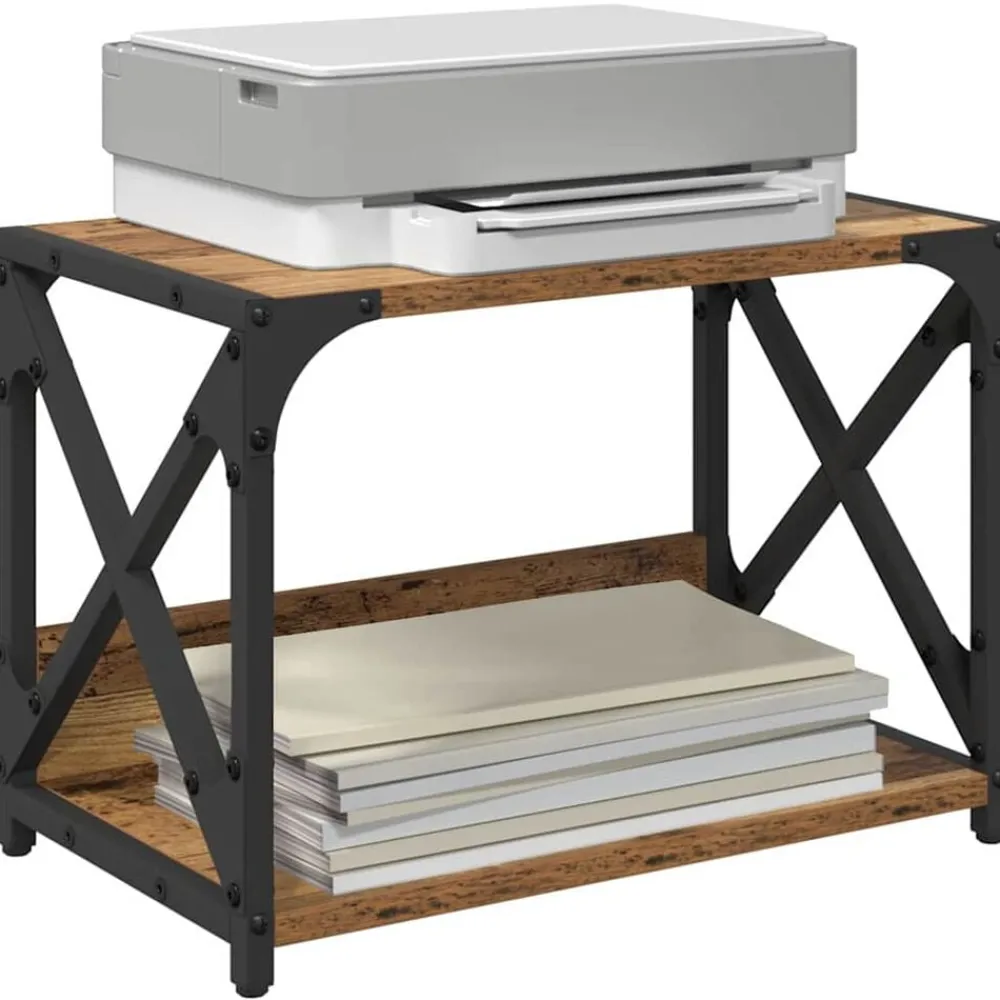 vidaXL Electrónica-Soporte para Impresora 44 x 26 x 31.5 cm