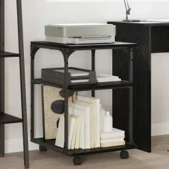 vidaXL Soporte para Impresora 43 x 48 x 64 cm Roble negro Hot