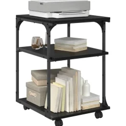 vidaXL Soporte para Impresora 43 x 48 x 64 cm Roble negro Hot