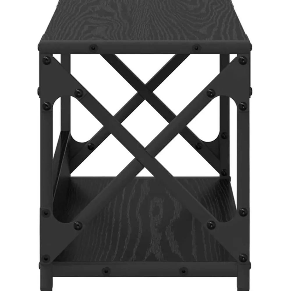 vidaXL Soporte para Impresora 44 x 26 x 31.5 cm Roble negro Online