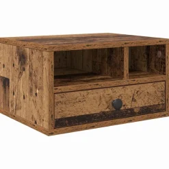 vidaXL Soporte para Impresora con cajón 40 x 32 x 24 cm Madera vieja Outlet