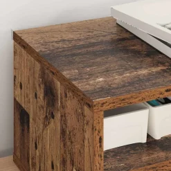 vidaXL Soporte para Impresora con cajón 40 x 32 x 24 cm Madera vieja Outlet