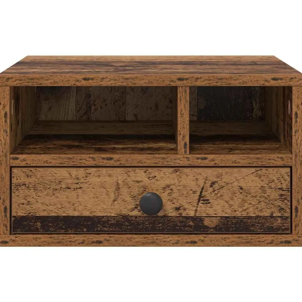 vidaXL Soporte para Impresora con cajón 40 x 32 x 24 cm Madera vieja Outlet