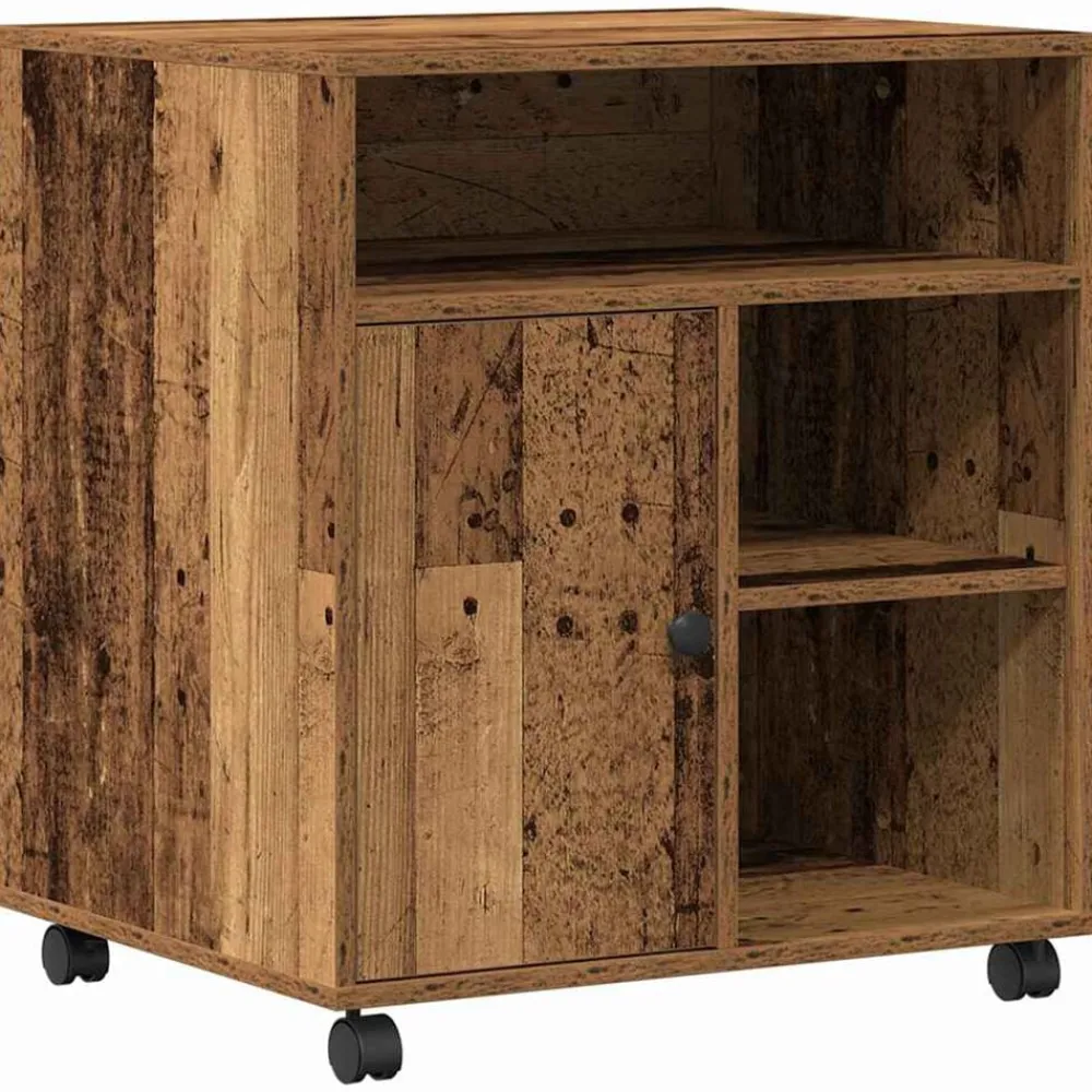 vidaXL Soporte para Impresora 60 x 50 x 67 cm Madera vieja New