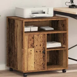 vidaXL Soporte para Impresora 60 x 50 x 67 cm Madera vieja New