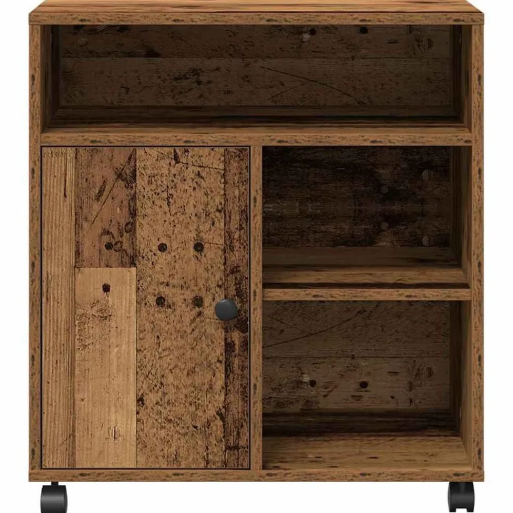 vidaXL Soporte para Impresora 60 x 50 x 67 cm Madera vieja New