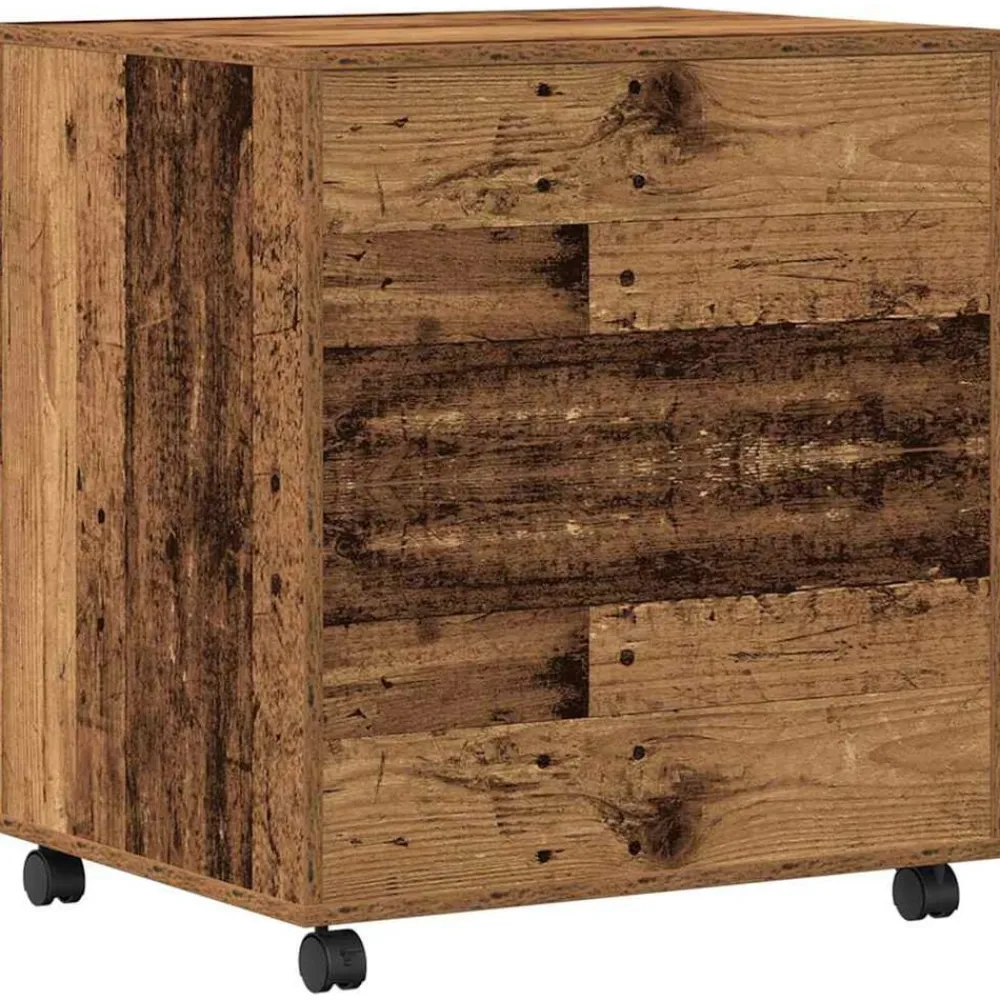 vidaXL Soporte para Impresora 60 x 50 x 67 cm Madera vieja New